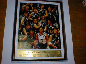 2004年アテネオリンピック出場記念バレーボール全日本ナショナルチーム　額縁入り　