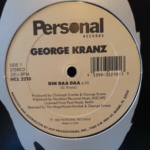 GEORGE KRANZ / “ DIN DAA DAA ” TROMMELTANZ /GARAGE