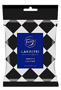 ラクリッツ サルミアッキ味 150g 10袋 Fazer LAKRITS Salmiakki リコリス菓子 フィンランドのお菓子です