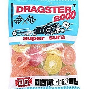 50g x 3袋 Dragster ドラッグスター 2000 フルーツ サワー 味 タイヤ型 ハードグミ スゥエーデンのお菓子ですの画像1