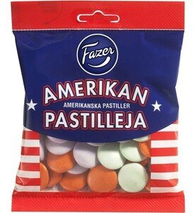 Fazer American lentils ファッツェル アメリカンレンティス オリジナル チョコレート 24 袋 x 150gセット フィンランドのチョコレートです