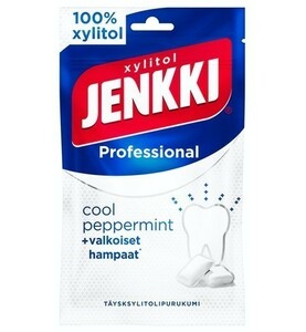 Cloetta Jenkki Chloe  Thai .nki Pro cool pepper mint taste xylitol gum 1 sack ×80g Finland. confection. 