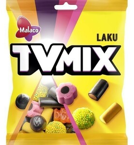 Malaco TV Mix テレビ ミックス ラクリッツ リコリス 8袋×325g 北欧のお菓子です