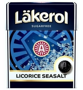 Cloetta Lakerol クロエッタ ラケロール リコリスシーソルト味 4箱×25g スゥエーデンのハードグミです
