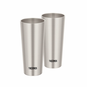 サーモス/THERMOS 真空断熱タンブラー ステンレス 400ml 保温保冷・丸洗いOK 入数：1セット(2個) JDI-400P(S)