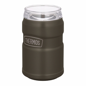 サーモス/THERMOS 真空断熱缶ホルダー カーキ 350ml缶用 2way・保冷保温 ROD-0021(KKI)