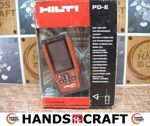 ヒルティ HILTI PD-E レーザー距離計 中古品 説明書/ケース付 電池付属無 通電のみ確認済み 【ハンズクラフト宜野湾店】