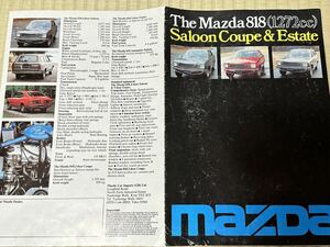 ◆希少”Mazda818　マツダ グランド ファミリア 海外版カタログ / 東洋工業 【当時もの】