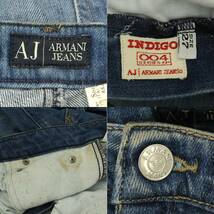 ▼ ARMANI JEANS アルマーニ ジーンズ ヴィンテージ コットンパンツ デニムパンツ MADE IN ITALY 27_画像7