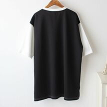 【Mサイズ】新品タケオキクチ THE SHOP TK ブロッキング プルオーバー Tシャツ メンズ　白×グレー×黒_画像2