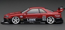 1/18 ignition model LB-ER34 スカイラインスーパーシルエット ミニカー リバティーウォーク LBワークス LBWK イグニッションモデル IG2706_画像1