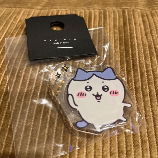 nyunyu ちいかわ 韓国 限定 ハチワレ スマホグリップ グリップトック キャラクター スマホリング