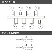 SCUD CRL-5W　CRL　レバースイッチ　オープンタイプ　5way　※ノブ無し　取付ビス付属　スカッド_画像3