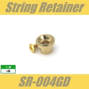 SR-004GD　ストリングガイド　円盤型　7mm　ビス付　ゴールド　ストリングリテイナー　丸型