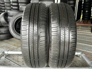 R-579　８分山以上♪２本出品！195/60R17　ダンロップ　ENASAVE EC300★2021年製　２本★検品済　直接手渡し、タイヤ交換可能！！