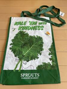 SPROUTS Farmers market スプラウツ ファーマーズ ホールフーズ マーケット エコバッグ グリーン アウトドア キャンプ KALE ケール