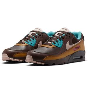 ☆NIKE AIR MAX 90 GTX 焦茶/濃黄土/青緑 27.0cm ナイキ エア マックス 90 ゴアテックス GORE-TEX DJ9779-200