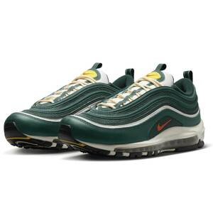 ☆NIKE AIR MAX 97 SE CAMPUS PACK 濃緑/淡白/明赤/黄 25.5cm ナイキ エア マックス 97 SE キャンプパック FD0344-397