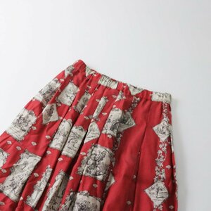  Jane Marple Jane Marple beautiful goods 2022AW Spirit of liberty LAP skirt M/ rose red rubber tuck [2400013516341]