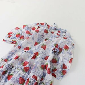  Jane Marple Jane Marple beautiful goods 2020SS A day in Jouytia-do dress M/ white strawberry strawberry step .[2400013516167]