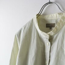 2021SS マーガレットハウエル MARGARET HOWELL MH50 ARCHIVE SHIRTS カラーレスシャツ 2/アイボリーストライプ 定価4.2万【2400013523592】_画像5