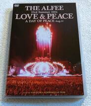 送料190 ALFEE M⑨ DVD LOVE ＆PEACE 23rd Summer 2004 Aug.25 美品 グッズ アルフィー 高見沢俊彦_画像1