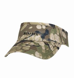 シムス カモ　迷彩 バイザー キャップ サンバイザーSIMMS VISOR RIPARIAN CAMO