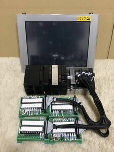 OMRON PLC NJ501ー1400 NJ-PA3001 CJ1W-MAD42 CJ1W-ID262 CJ1W-OD263 Pro-Face ディスプレイ GP4601T セット 中古 オムロン