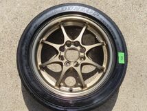 RAYS CE28N 14インチx5J+45 4H-PCD100、165/55R14 ルマン5 DUNLOP　4本タイヤセット　鍛造ホイール　VOLK RACING_画像5