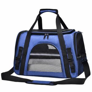 * Carry case |....| blue *.. Chan / cat Chan /.../ pet / bag / dog /../ shoulder ../ mesh material / anonymity delivery every day shipping ]