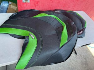 《JT-KU300LX101B》JETTRIM KAWASAKI Ultra LX SEATCOVER BLKxGRNxGRNジェットトリム カワサキ ウルトラ LX シートカバー 2ピース