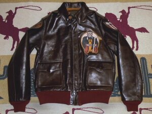 23 Orient Buzz Rickson's BR80631 38 A-2 375th reissue leather flight jacket 