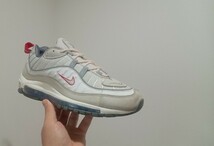 9E【特価/Used/入手困難】NIKE AIR MAX 98 SUMMT WHITE/METALLIC SILVER/Jordan sb force atmos AIRMAX dunk acg supreme 1 2 4 95 97 90 _画像6