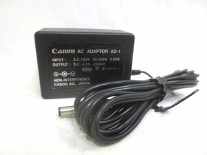 ■Canon キャノン ACアダプター AD-1 電源コード◆DC4.5V 200mA 日本製