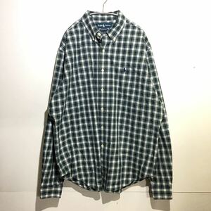 29-7 ラルフローレン XL シャツ Ralph Lauren CLASSIC FIT 長袖シャツ チェックシャツ ボタンダウンシャツ ビッグ