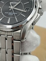 美品 稼働 正常動作品 SEIKO スピリット 電波ソーラー腕時計 メンズ腕時計 7B22-0BC0 黒 【中古】_画像4