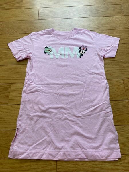 UNIQLO ユニクロ　半袖Tシャツワンピース　100 ディズニー　ピンク