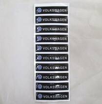 【新品・即決】 ワーゲン VW 6cm 10個 エンブレム ロゴ シール 自動車用 エポキシ ステッカー_画像1