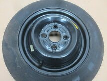 !1755E MRワゴン 前期 MF21S 純正 スペアタイヤ T105/90/D12 4穴 12×3.00B PCD100_画像2