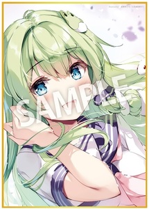 宮瀬まひろ メロンブックス 9月の同人祭 完全受注限定グッズ B5色紙①/七色御伽草子/東方Project