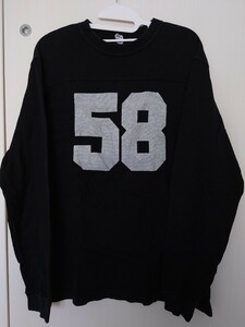 希少 『FINESSE』×『more about less』 90sコラボ　カットソー長袖　モアアバウトレス フィネス 藤原ヒロシ 裏原 Size XL ブラック