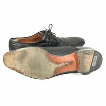 【サントーニ】本物 Santoni 靴 29cm 黒 編み込み ビジネスシューズ 外羽根式 本革 レザー 男性用 メンズ イタリア製 10 1/2 F_画像5