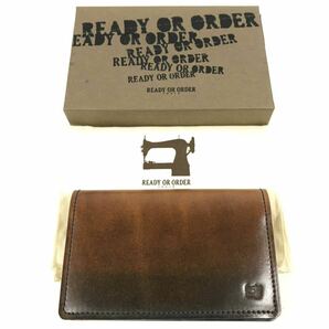 未使用品【レディオアオーダー】本物 READY OR ORDER 名刺入れ 定期入れ カードケース コードバン メンズ レディース 日本製 箱 送料520円の画像1