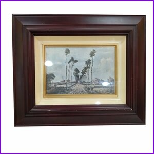 Art hand Auction ★Details unknown★Framed poster print painting wooden frame, residence, interior, others