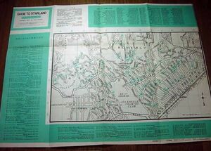  scraps #1953 year [ Hollywood GUIDE TO STARLAND][ B rank ] folding included appendix / movie person address map 