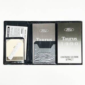 ■FORD TAURUS 1990 OWNAER GUIDE/オーナーガイド・セット美品■