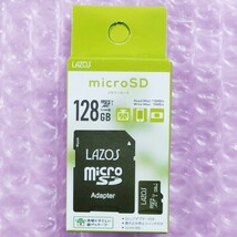 【新品未使用】国内正規品・Switch対応 LAZOS microSDカード 128GB UHS-I / U3規格 最大110MB/s SDアダプタ付属 micro SD SDXC (複数入荷)_画像1