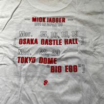 Mick Jagger 1988s live tour T-shirt ミックジャガー　ツアー　80s両面プリント Tシャツ デッドストック　ローリングストーンズ　バンドT_画像4