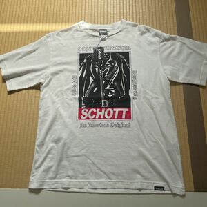 ショット Tシャツ Schott 半袖Tシャツ ショット ワンスター SHOTT ONE STAR 新品未使用品 Tシャツ schott 半袖tシャツ 白