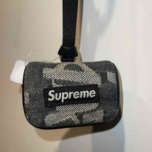 Supreme 22ss Fat Tip Jacquard Denim AirPod Case シュプリーム ファットティップジャガードエアーポッズケース_画像1